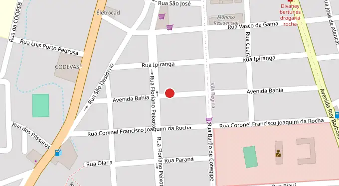 Mapa da localização