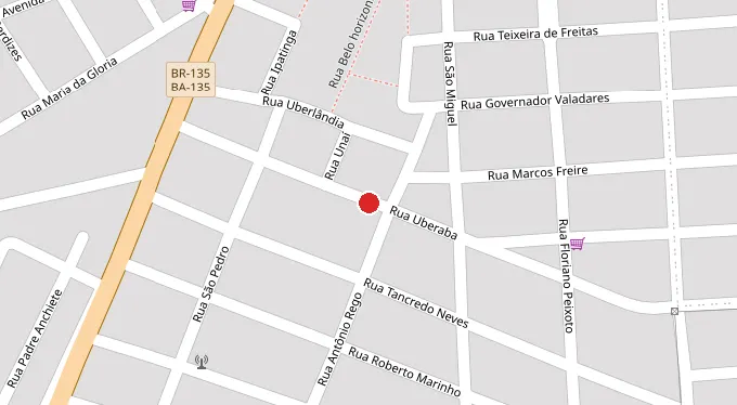 Mapa da localização