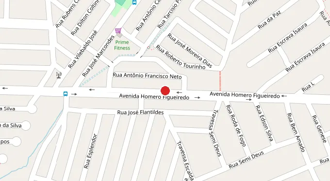 Mapa da localização