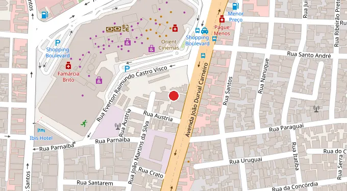 Mapa da localização