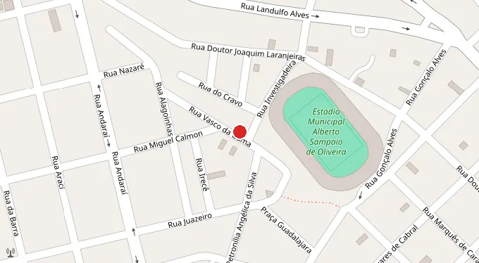 Mapa da localização