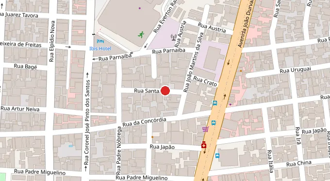 Mapa da localização