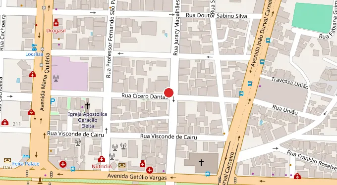 Mapa da localização