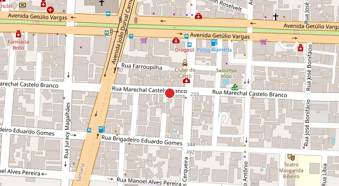 Mapa da localização