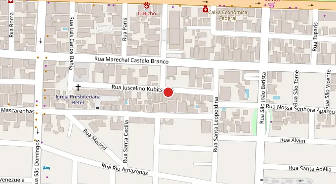 Mapa da localização