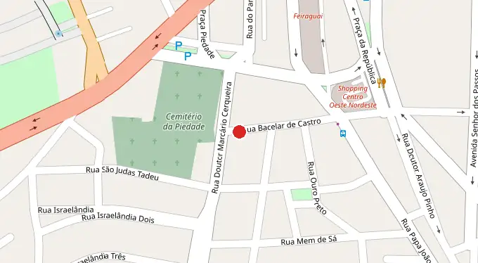 Mapa da localização
