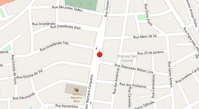 Mapa da localização
