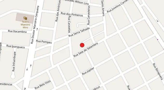 Mapa da localização
