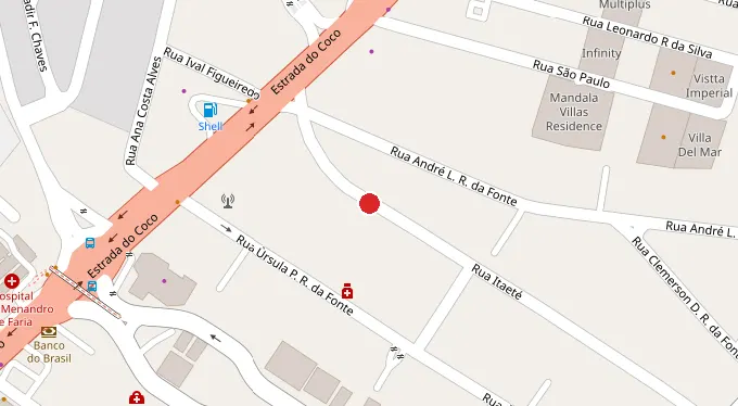 Mapa da localização