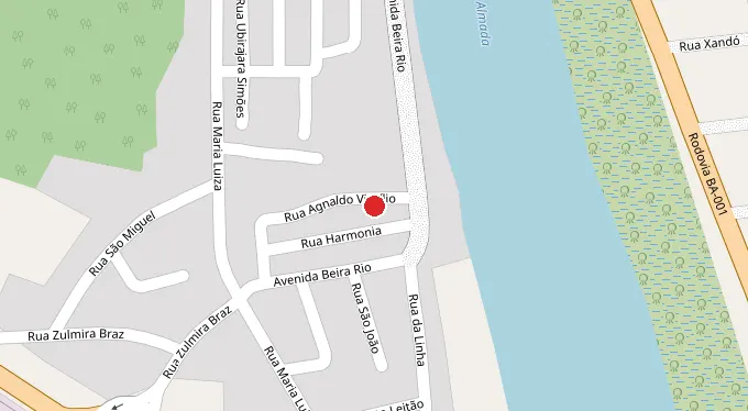 Mapa da localização
