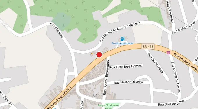 Mapa da localização