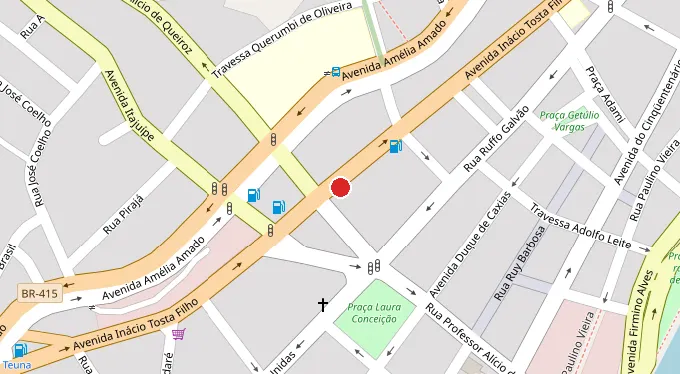 Mapa da localização
