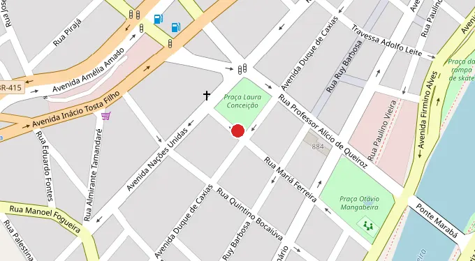 Mapa da localização