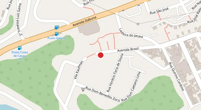 Mapa da localização