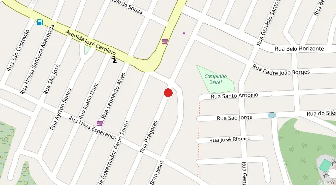 Mapa da localização