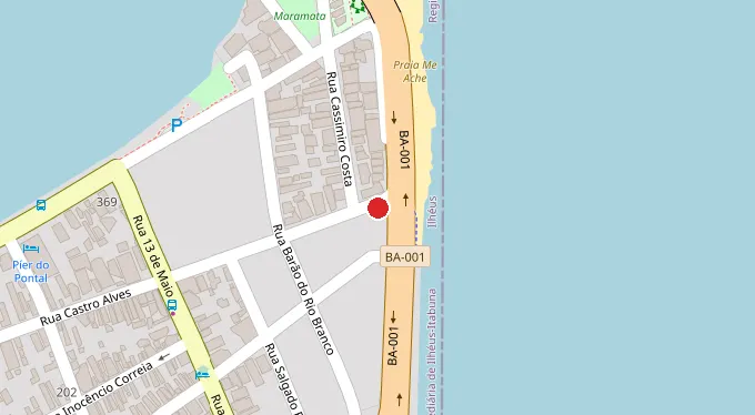 Mapa da localização