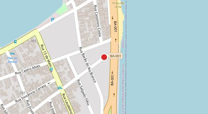 Mapa da localização