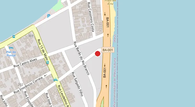 Mapa da localização