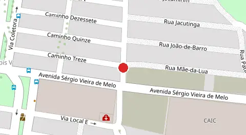 Mapa da localização