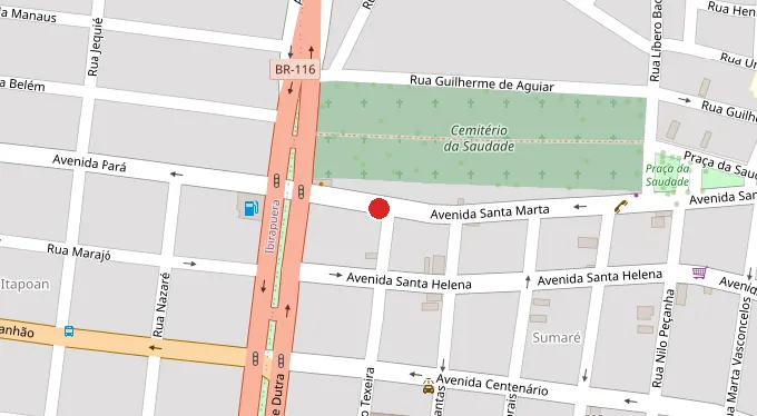 Mapa da localização