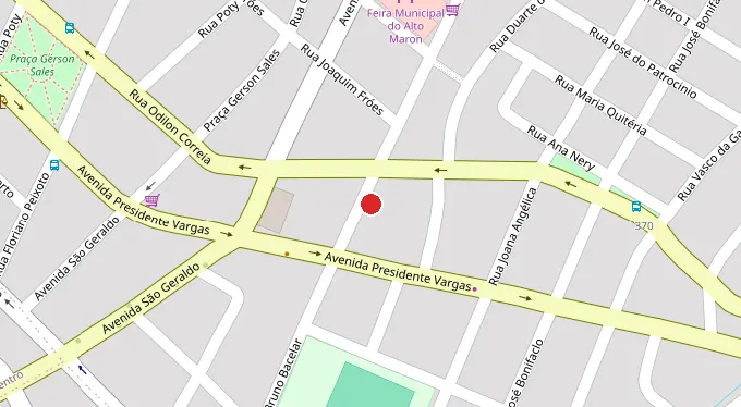 Mapa da localização