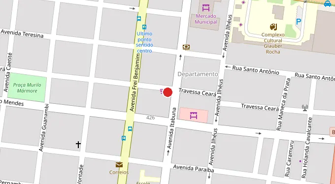 Mapa da localização