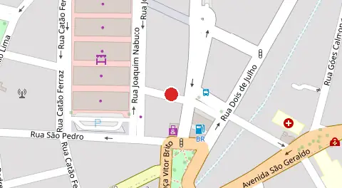 Mapa da localização
