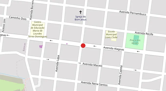 Mapa da localização