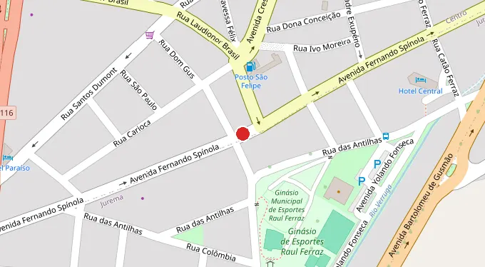 Mapa da localização