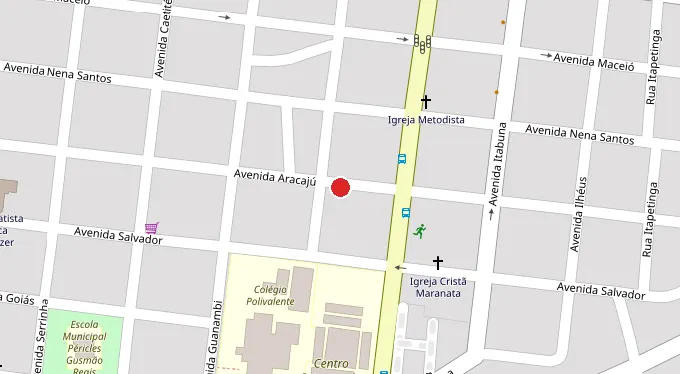 Mapa da localização