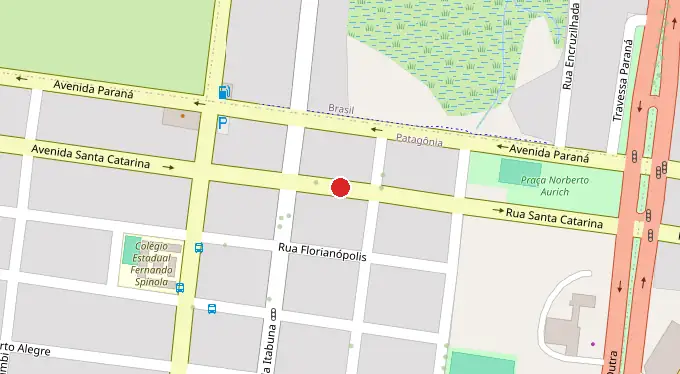 Mapa da localização