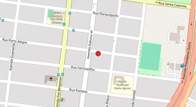 Mapa da localização