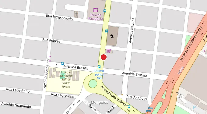 Mapa da localização
