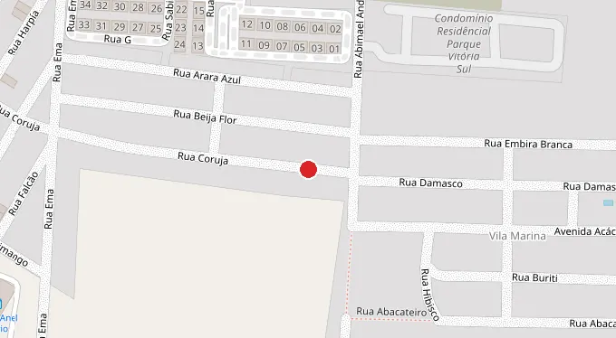 Mapa da localização