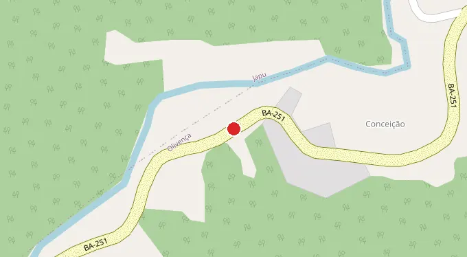 Mapa da localização