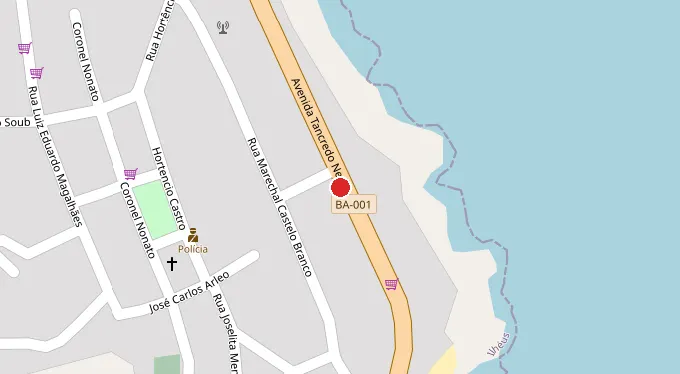 Mapa da localização