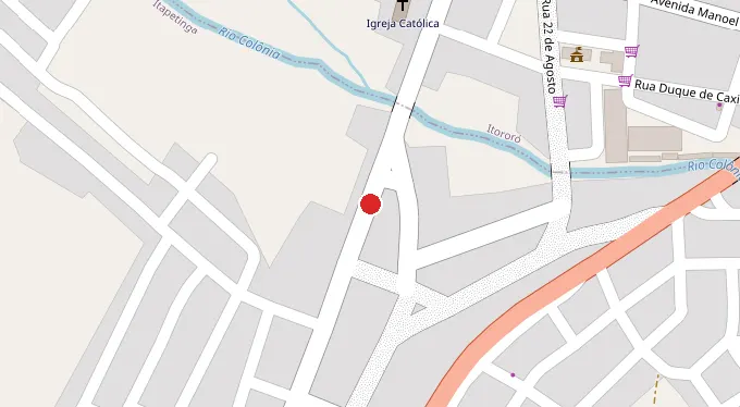 Mapa da localização