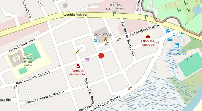 Mapa da localização