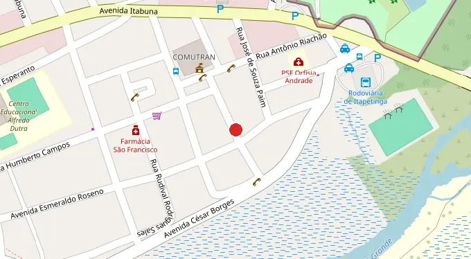 Mapa da localização
