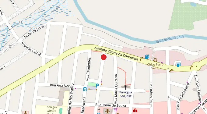 Mapa da localização