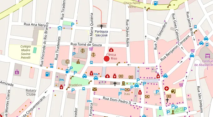 Mapa da localização
