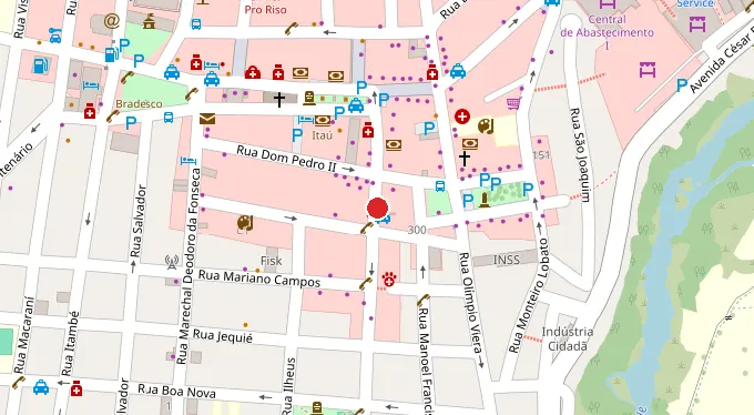 Mapa da localização