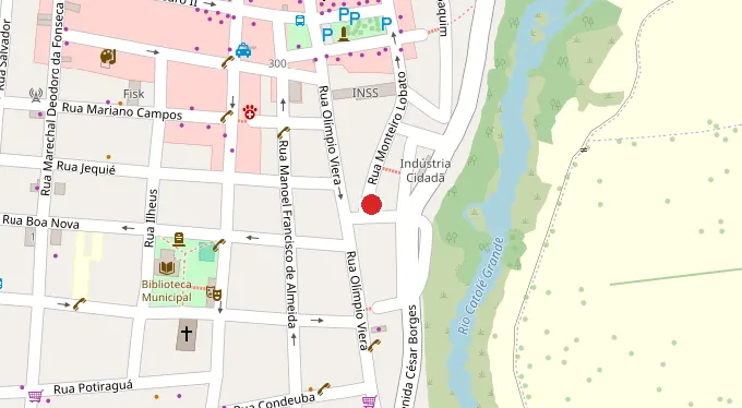 Mapa da localização
