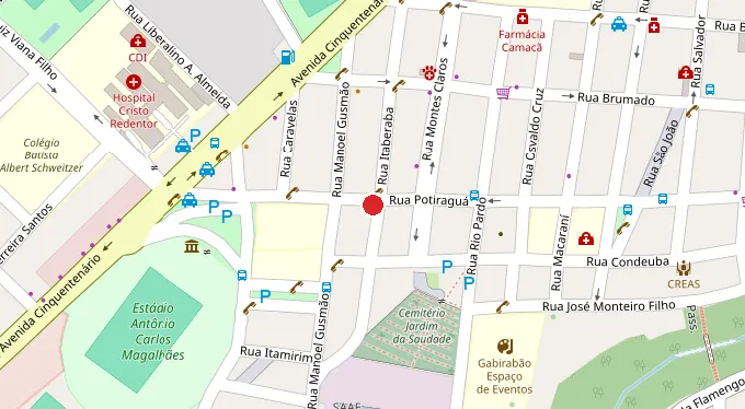 Mapa da localização