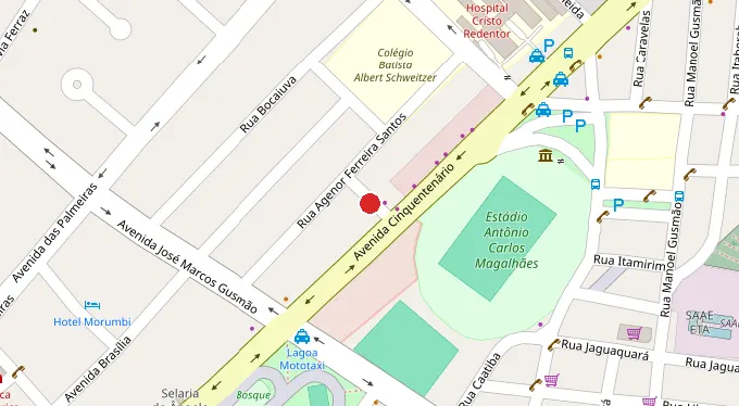 Mapa da localização