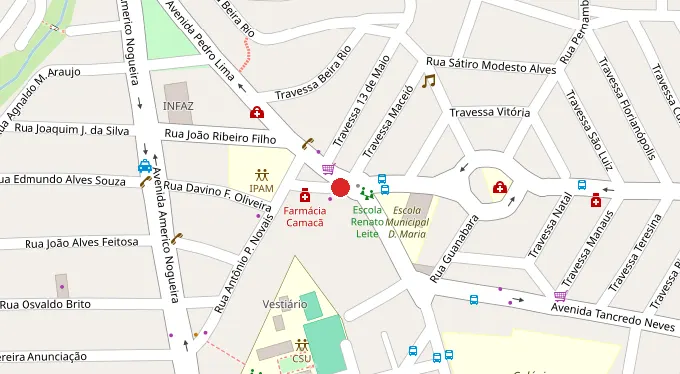 Mapa da localização