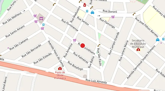 Mapa da localização