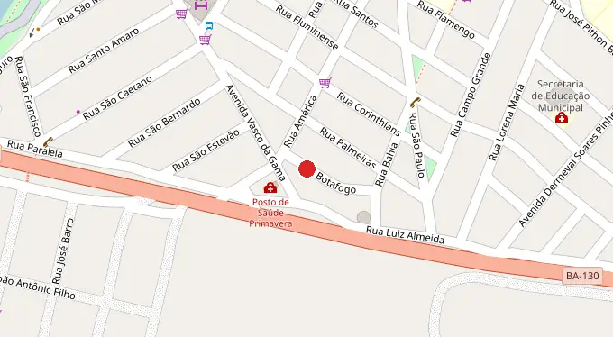 Mapa da localização