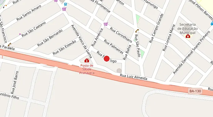 Mapa da localização