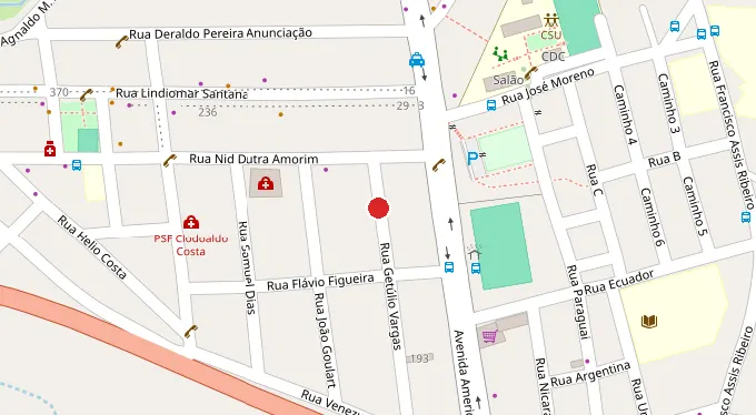 Mapa da localização